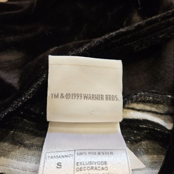 Vtg Looney Lunes Tweety Bird Velvet Dress Girls 6/6x Black Hooded 1998 90s Sport - Picture 8 of 8